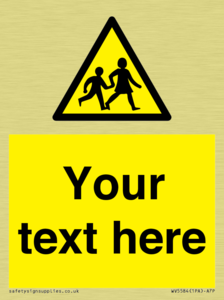 Custom Warning children Sign